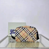Burberry Men's Bag Top version 【Super Original Factory】Latest Male Vintage Equestrian Knight Messenger Bags Classic Canvas Plaid Men's Messenger Bag Camera Bag Large Capacity Men's Bag Summer Packet Messenger Bags