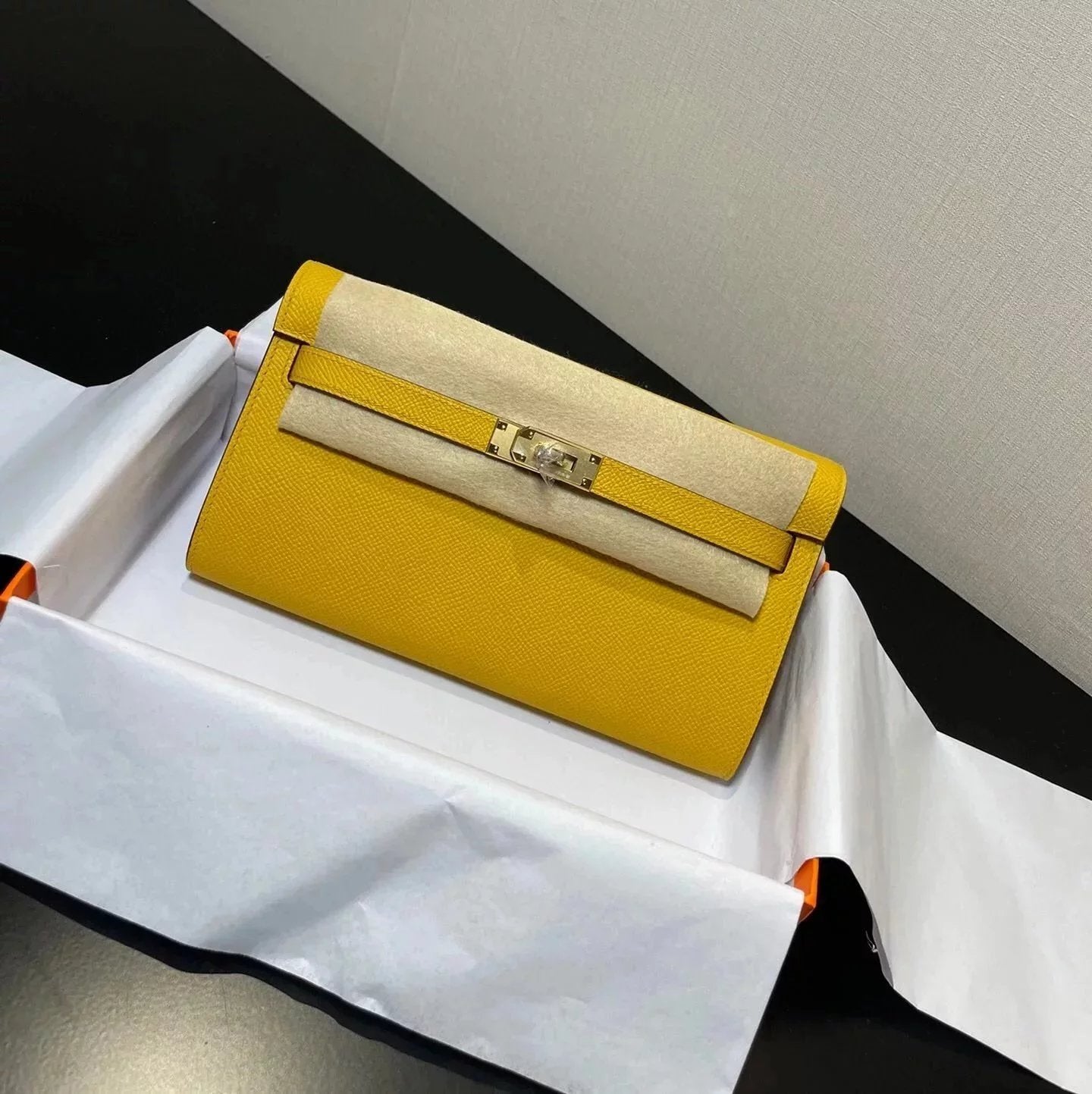 Hermes women's bag Top version hermeskellywoc2021New Second Generation Mini Kelly Bag togoWOC Import Epsom Women's Leather Shoulder Crossbody Bag