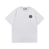 Gucci T-shirt Double G Alphabet Number Colorful Embroidered Round Neck Short Sleeve25ss New Pure Cotton Unisex Style T T-shirt OS Loose Fit Base Shirt Short Sleeve T-Shirt Top