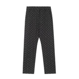Louis Vuitton LV Sweatpants Tencel Fabric Straight Leg Full Print Jacquard Straight Leg Casual Pants Unisex Autumn Winter New Arrival