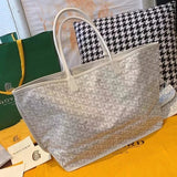 Goyard Bag Top version Tote Tote Bag Shopping Bag Mother and Child Bag Double-Sided Leather Double-Sided Available Handbag Shoulder Bag Underarm Women's Bag