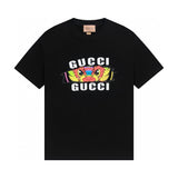 Gucci T-shirt Chest Kirin Head Pattern Print logo round Neck Short Sleeve25ss New Pure Cotton Unisex Style T T-shirt OS Loose Fit Base Shirt Half Sleeve T-Shirt Top Half Sleeve