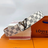 Louis Vuitton LV Belt Belt Men's Graffiti Casual All-Matching Men's Smart Guy Belt Trendy Brand Pant Belt Young Student Pants Belt