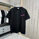 Dior T-shirt Flower Arrangement Craft Matching CD Foaming Process and Lettering Film Engraving logo round Neck Short Sleeve25ss New pure cotton T Unisex T-Shirt OS Loose Fit Base Shirt Top Half Sleeve T-Shirt