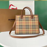Burberry Women's Bag Top version 【Level Surrogate Shopping】New Tote Bag Shopping Bag Title Terler Handbag Tote Bag Commuter Bag Office Worker Messenger Bag Women's Bag