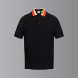 Burberry T-shirt Neckline Letters logo Embroidery POLO Shirt Lapel Short Sleeve25ss New Unisex Summer Loose Short Sleeve T Business Commuter Short Sleeve Shirt Plus Size T-Shirt