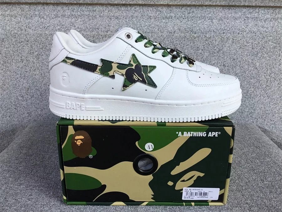 Bape Shoes New All-Match Trendy Men's Casual Sports Shoes