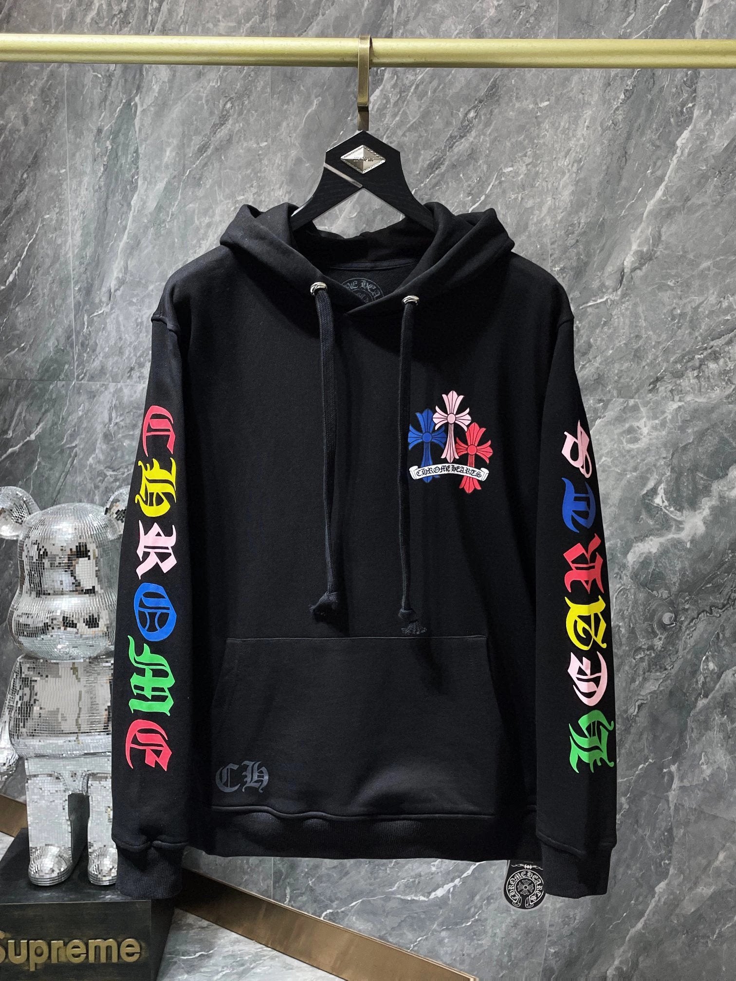 Chrome Hearts Hoodie Top Version Spring and Autumn Fashion Brand Printed Hooded Jacket Men's Sweater Loose Women's oversize Hoodie