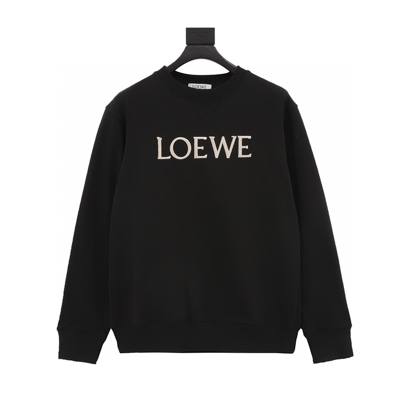 LOEWE Hoodie Classic Woven Embroidered Sweater Same Style for Men and Women