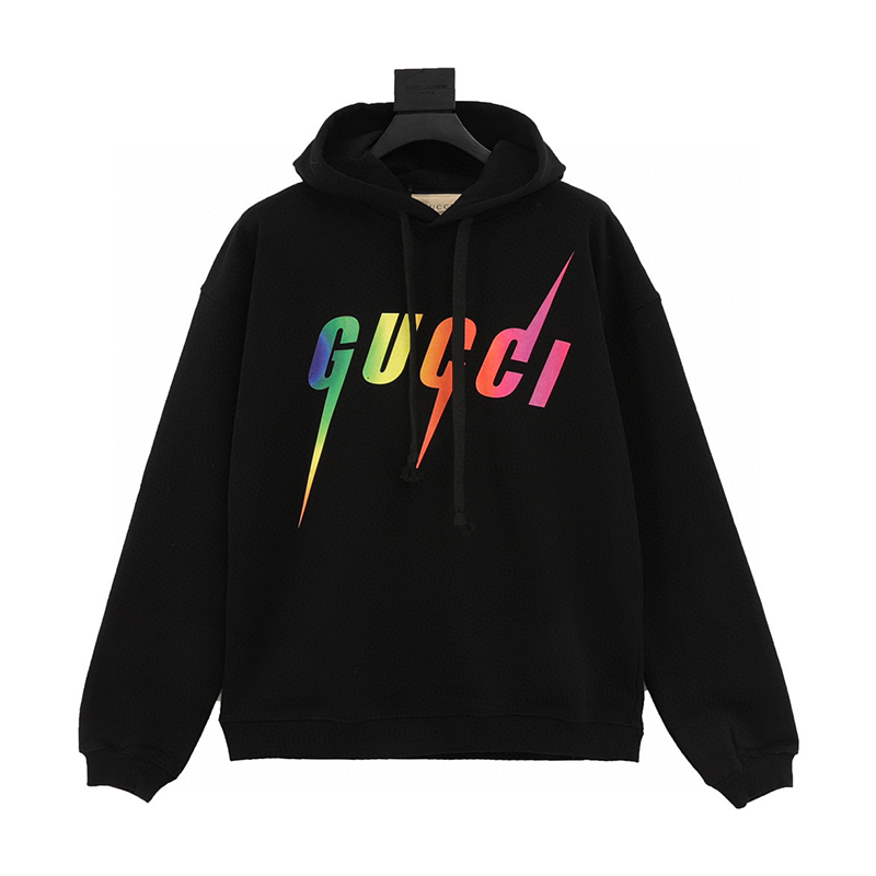 Gucci Hoodie Lightning Printed Hoodie Same Style for Men and Women