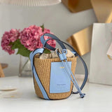 Chloe Bag Top version 【Summer Solstice New Original Leather】Recently, the Latest Release of a Group and Mifuko Cooperative Dish Basket Bag BasketBag Women's Bucket Bag Straw Bag Woven Bag