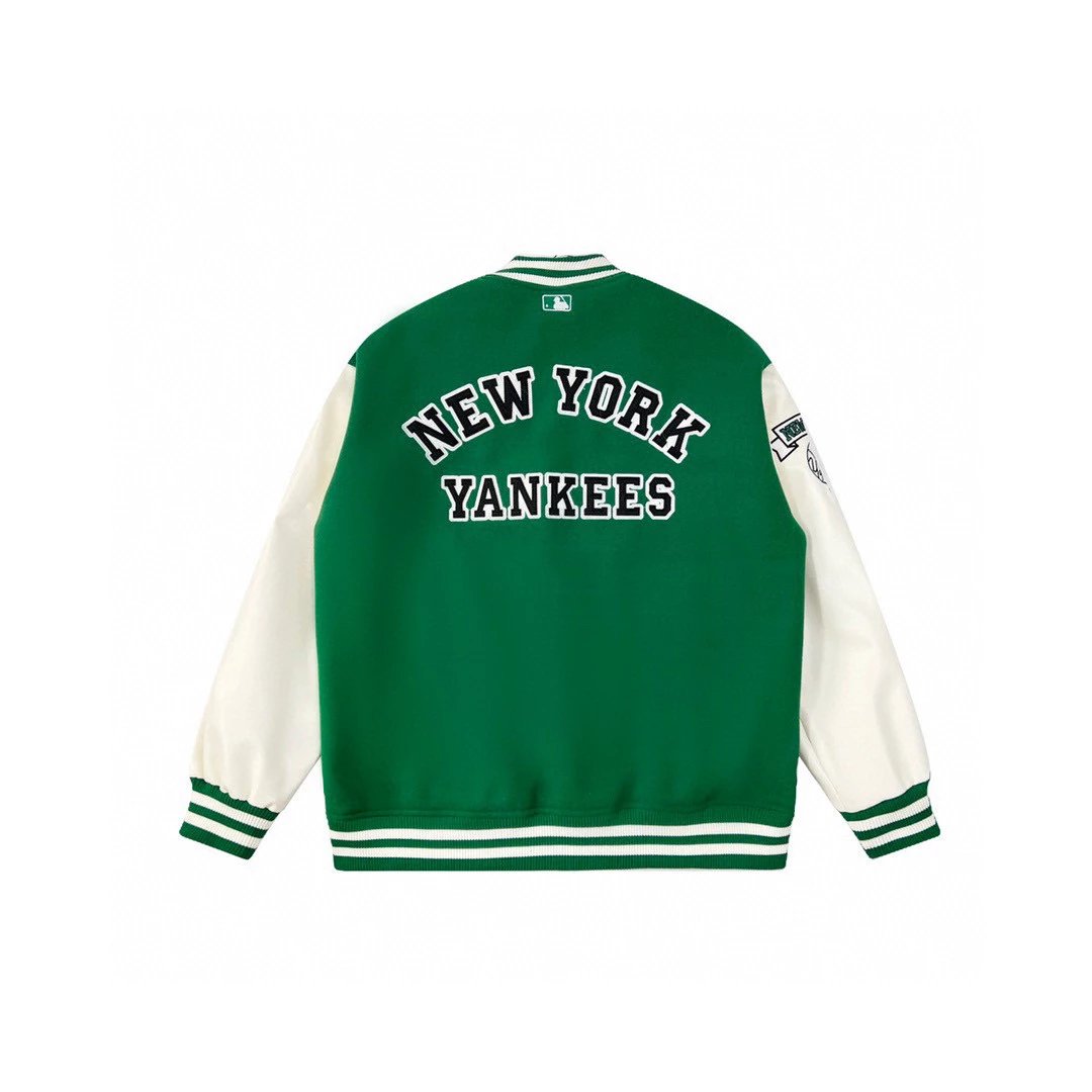 MLB Jackets Top Version South Korea Genuine Goods Jacket Men's and Women's New Fashion Yankees Baseball Uniform Casual Loose Couple Jacket