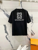 Givenchy T-shirt Front and Back 3D Embossed Letter Crew Neck Short Sleeve25ss New Pure Cotton Unisex Style T T-shirt OS Loose Fit Base Shirt Top Half Sleeve T-Shirt