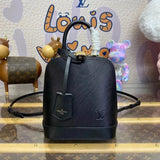 Louis Vuitton LV Backpack Top version 【Original Leather Version】24New Spring and Summer Women's Clothing Series Alma Backpack Small Bookbag Backpack mini Shoulder Bag Women's Bag Shell Backpack Handbag Shell Bag M47132M25103M25104