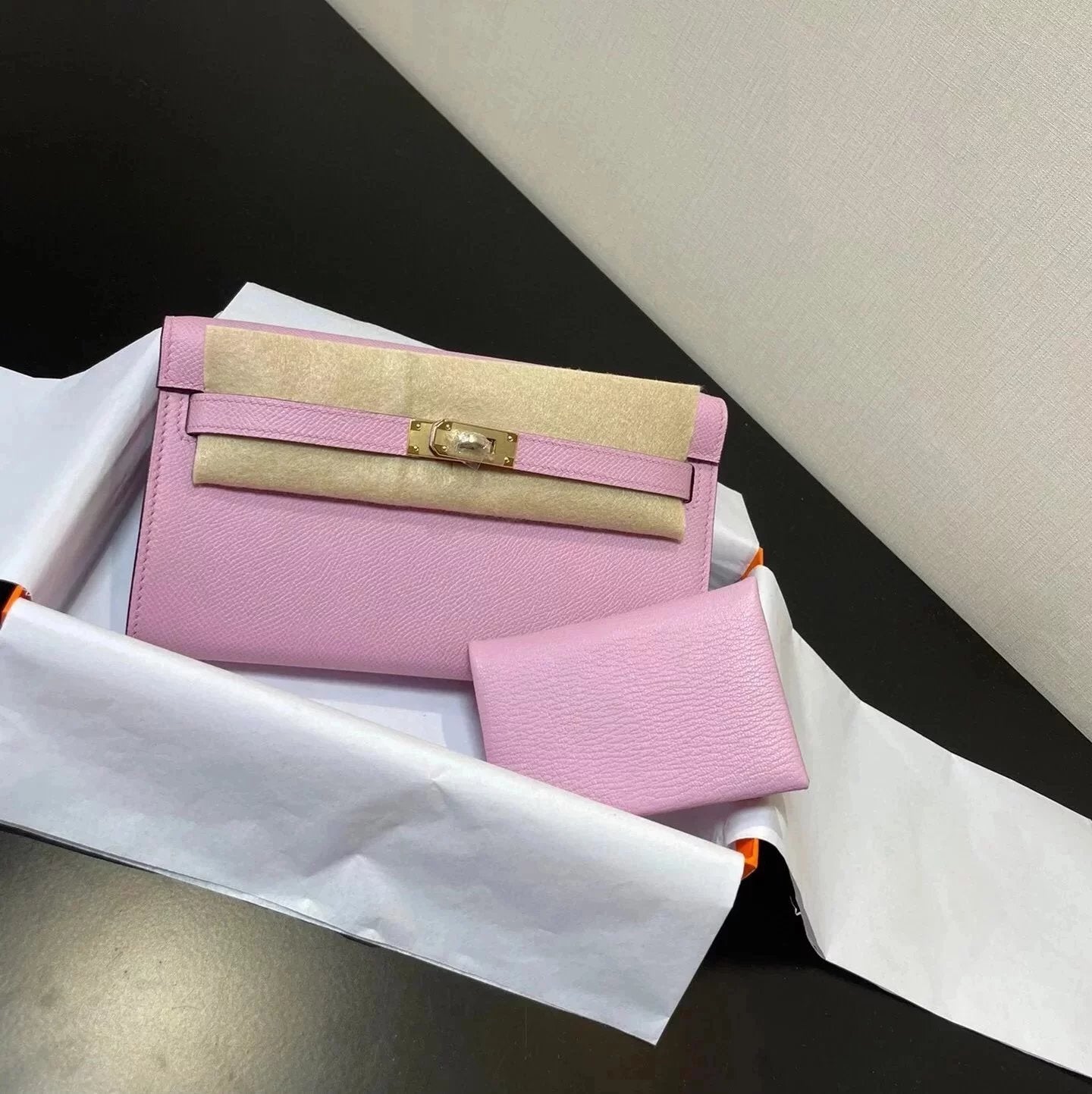 Hermes women's bag Top version hermeskellywoc2021New Second Generation Mini Kelly Bag togoWOC Import Epsom Women's Leather Shoulder Crossbody Bag