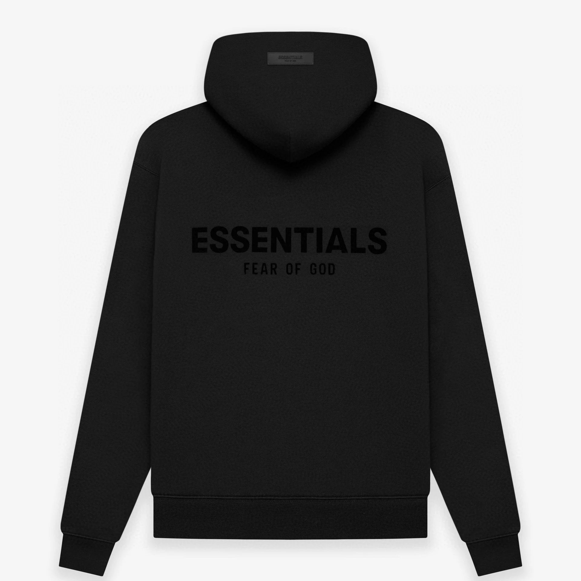 ESSENTIALS Hoodie Top Version Season 8 Double Line High Street Flocked Printed Hoodie Sweater Fashion