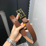 FENDI Belt Top version 2019New Women's Leather Calfskin Belt Versatile Monster Women's Wild Casual Belt3.0cm