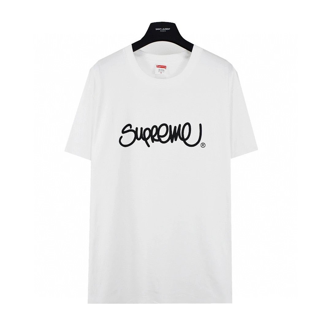 Supreme T-shirt Top Version Short Sleeve T T-shirt Men's Summer Trendy Women's New Loose Half-Sleeve Top Cotton Official Website Flagship