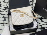 Chanel Women's Bag Top version 【Surrogate Shopping Edition】23K New hobo Underarm Bag Women's Bag19bag Series Underarm Bag Vintage Crumpled Cowhide Leather Single-Shoulder Bag19hobo Underarm Bag New Bags AP3647AS4422