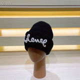 Chanel Hat Official Website Classic，70%Wool，30%Rabbit Fur Knitted Hat！，Thickened and Warmer，Fashion and Popular Texture First-Class