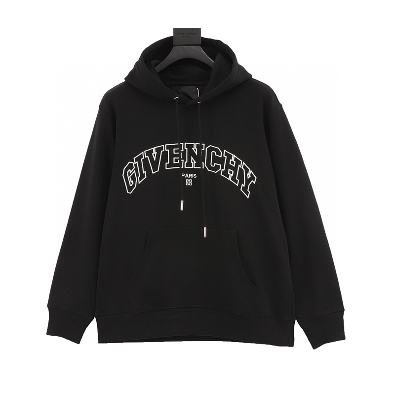 Givenchy Hoodie Classic English Embroidered Hoodie Same Style for Men and Women