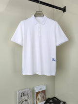 Burberry T-shirt Hem logo Embroidery POLO Shirt Lapel Short Sleeve25ss New Unisex Commuter Short Sleeve Summer Loose Fit T Business Shirt Plus Size T-Shirt
