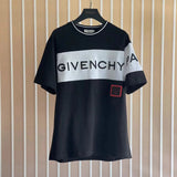 Givenchy T-shirt Top Version Counter Same Collection1Cotton Short Sleeve T T-shirt Men's and Women's Loose Bottoming Shirt2024New Summer