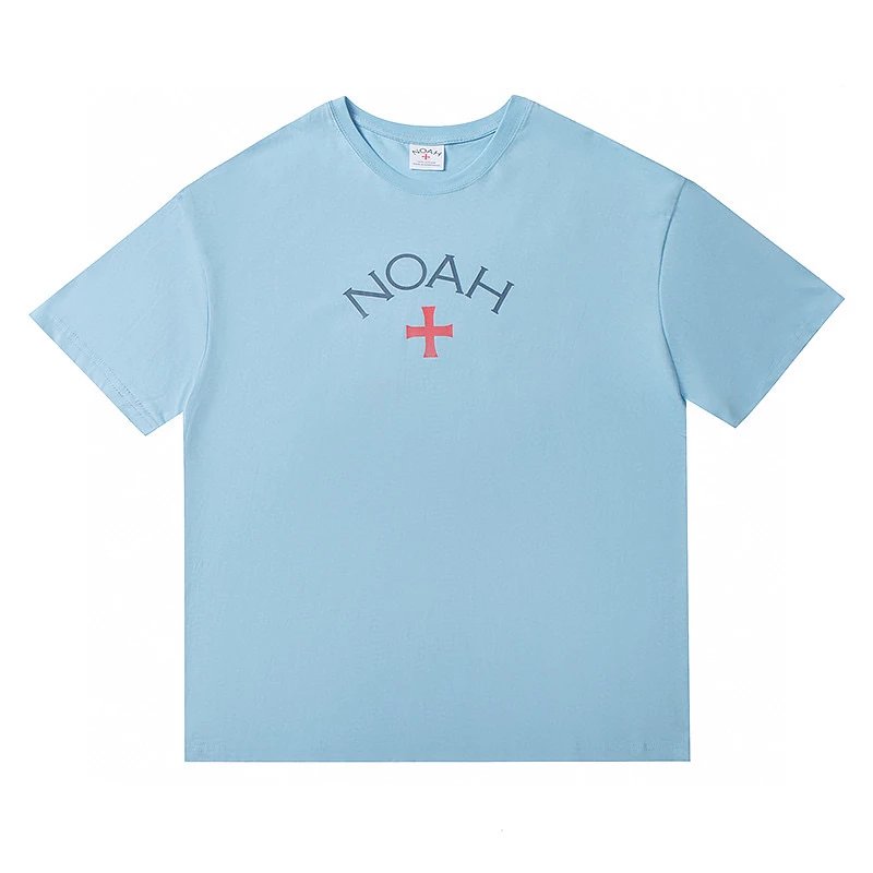 NOAH T-shirt Top Version First Generation Classic Cross Men and Women round Neck Casual Short Sleeve T T-shirt