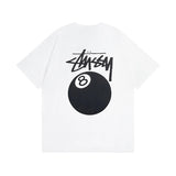 Stussy T-shirt Short Sleeve T T-shirt Flower Crown Love Casual Loose American Couple Wear-CY