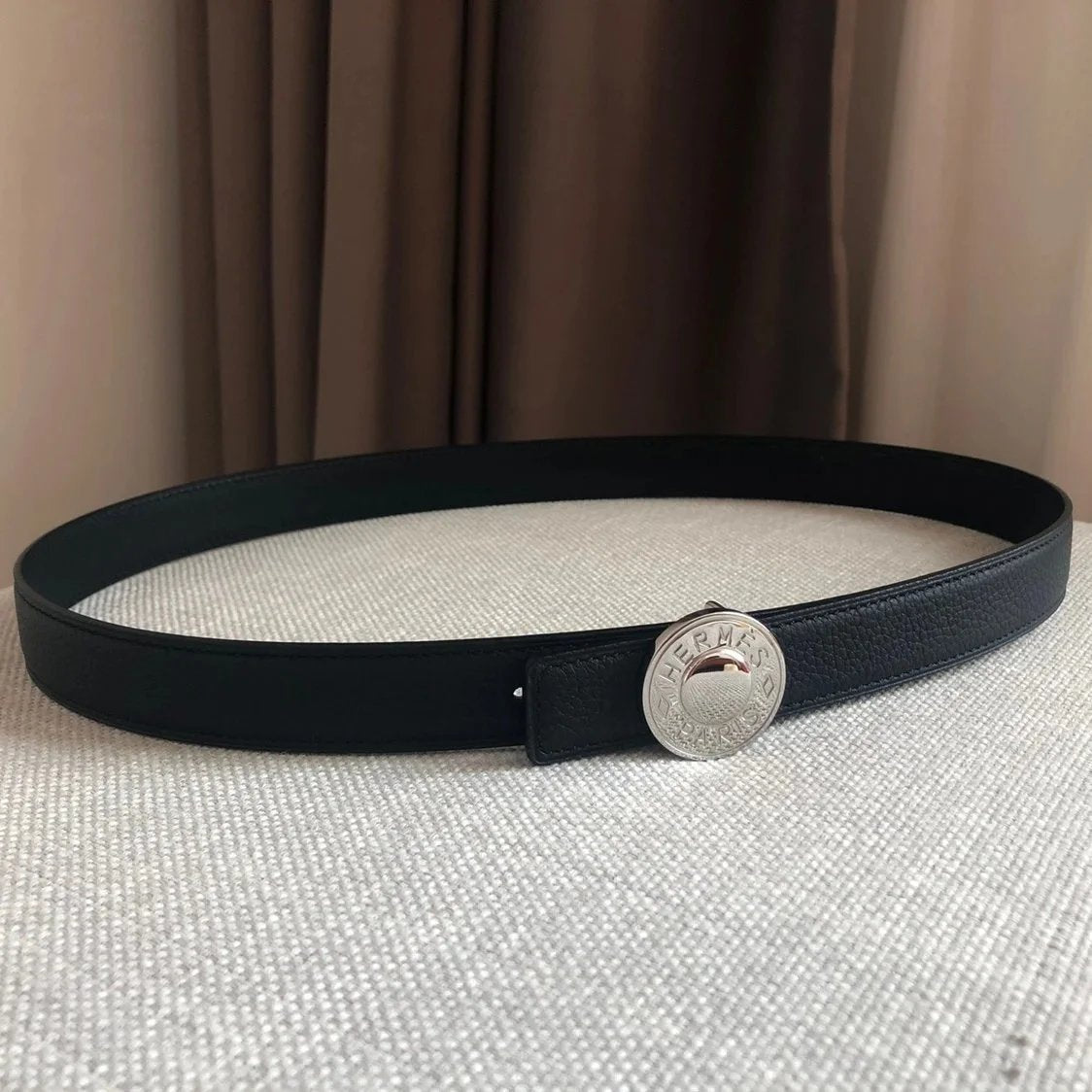 Hermes Belt Top version Women's Thin Belt Double-Sided Imported First Layer Calfskin Double-Sided Letters h Buckle Belt Skirt Shaped Accessory Women's hermes Belt2.5Centimeter Wide