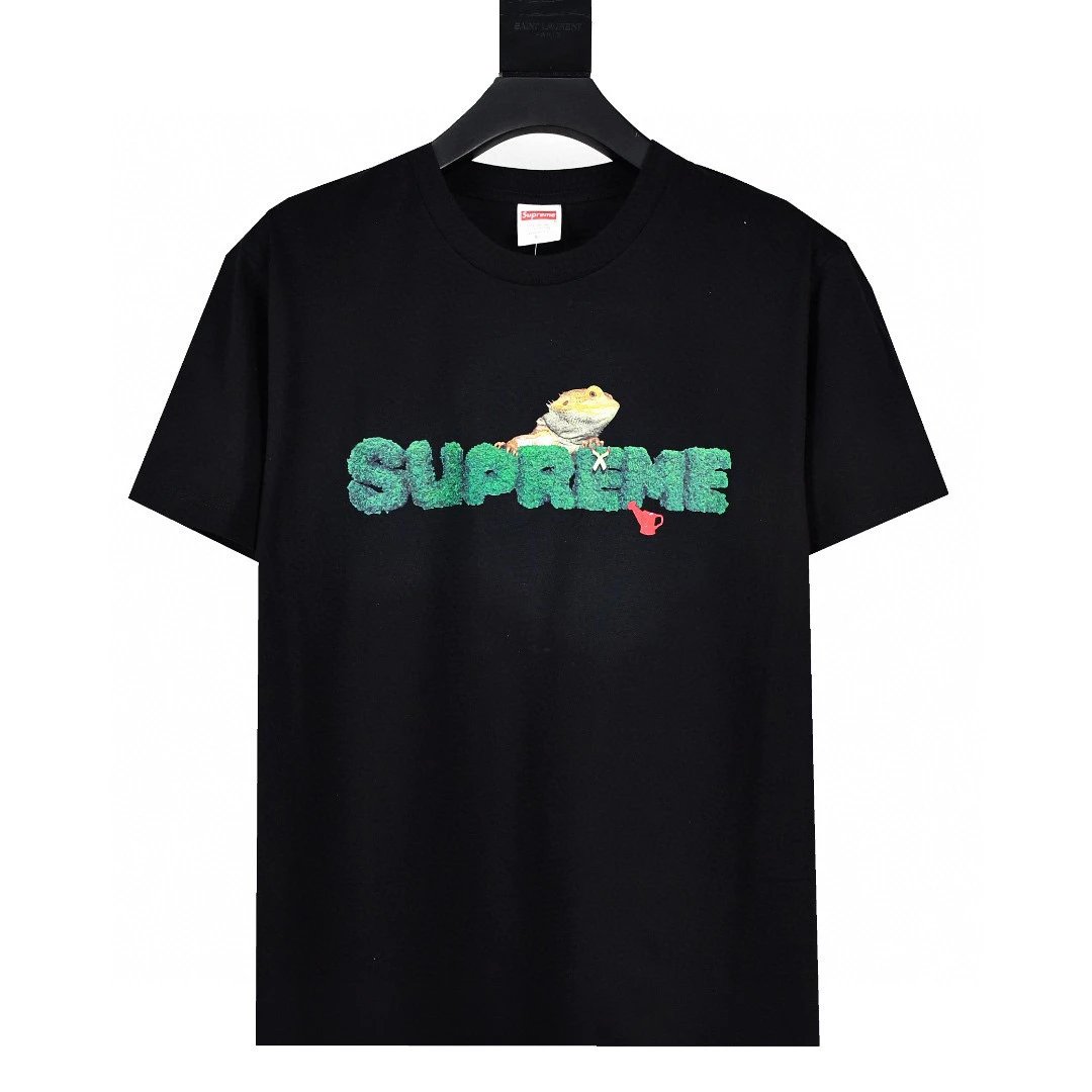 Supreme T-shirt Top Version Short Sleeve T T-shirt Men's Summer Trendy Women's New Loose Half-Sleeve Top Cotton Official Website Flagship