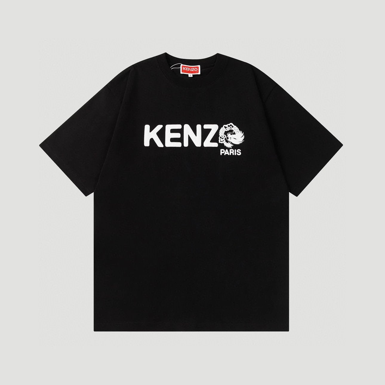 Kenzo T-shirt Top Version Tiger Tiger Head Counter Same Pure Cotton Summer Men and Women Same Fashion Loose All-Matching2024New Short Sleeve T T-shirt