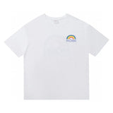 NOAH T-shirt Top Version19ss Rainbow Store Limited Short Sleeve Men and Women T T-shirt round Neck Couple Fashion