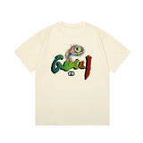 Gucci T-shirt Year of the Snake Limited Edition Letter Print logo round Neck Short Sleeve25ss New pure cotton T Unisex T-Shirt OS Loose Fit Base Shirt Top Half Sleeve T-Shirt