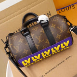 Louis Vuitton LV Women's Bag Top version zoooomwithfriends Series Doll Pillow Bag SPEED Series Zooo New MINI Scarecrow Handbag Pillow Bag Shoulder Bag Crossbody Bag keepallnanoM80201Mini21cM45947