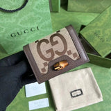 Gucci Wallet Top version 【Original Leather Quality】New Bamboo Handle Bag Wallet Short Wallet Card Holder Long Purse Wallet Women's Wallet Long Wallet