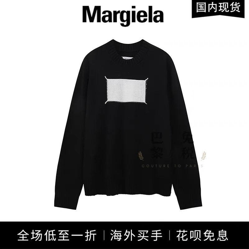 Maison Margiela Sweater Top Version Counter Same Style Men's and Women's Autumn and Winter New round Neck Cashmere Sweater Sweater Trendy Sweater