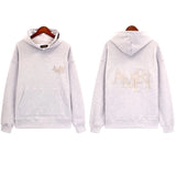 Amiri Hoodie Fashion Brand Sweater Paint-Splashing Style Graffiti Embroidered Hoodie Couple Coat