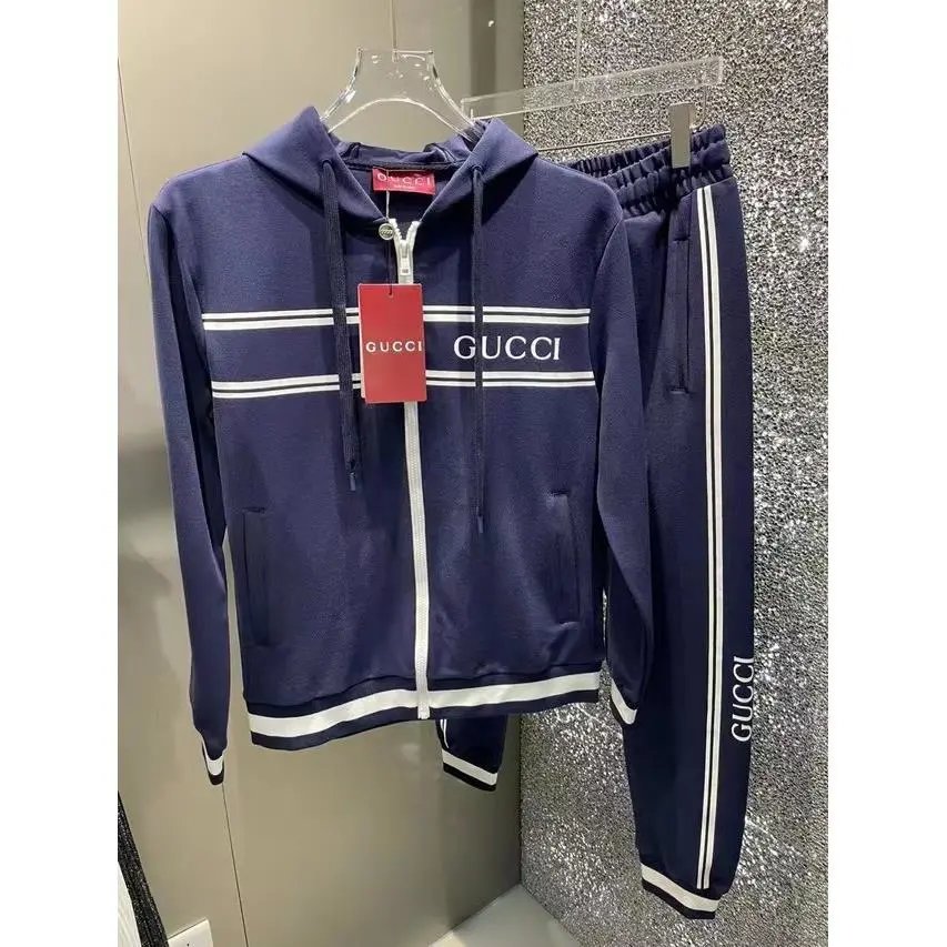 Gucci Sports suit Autumn New Letter Classic Printing logo Leisure Sports Suit Ankle Banded Pants Men