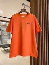 Burberry T-shirt Back TB Embroidery logo round Neck Short Sleeve25ss New Pure Cotton Unisex Style T Casual T-Shirt Base Layer Shirt OS Loose Fit Half Sleeve Top Plus Size