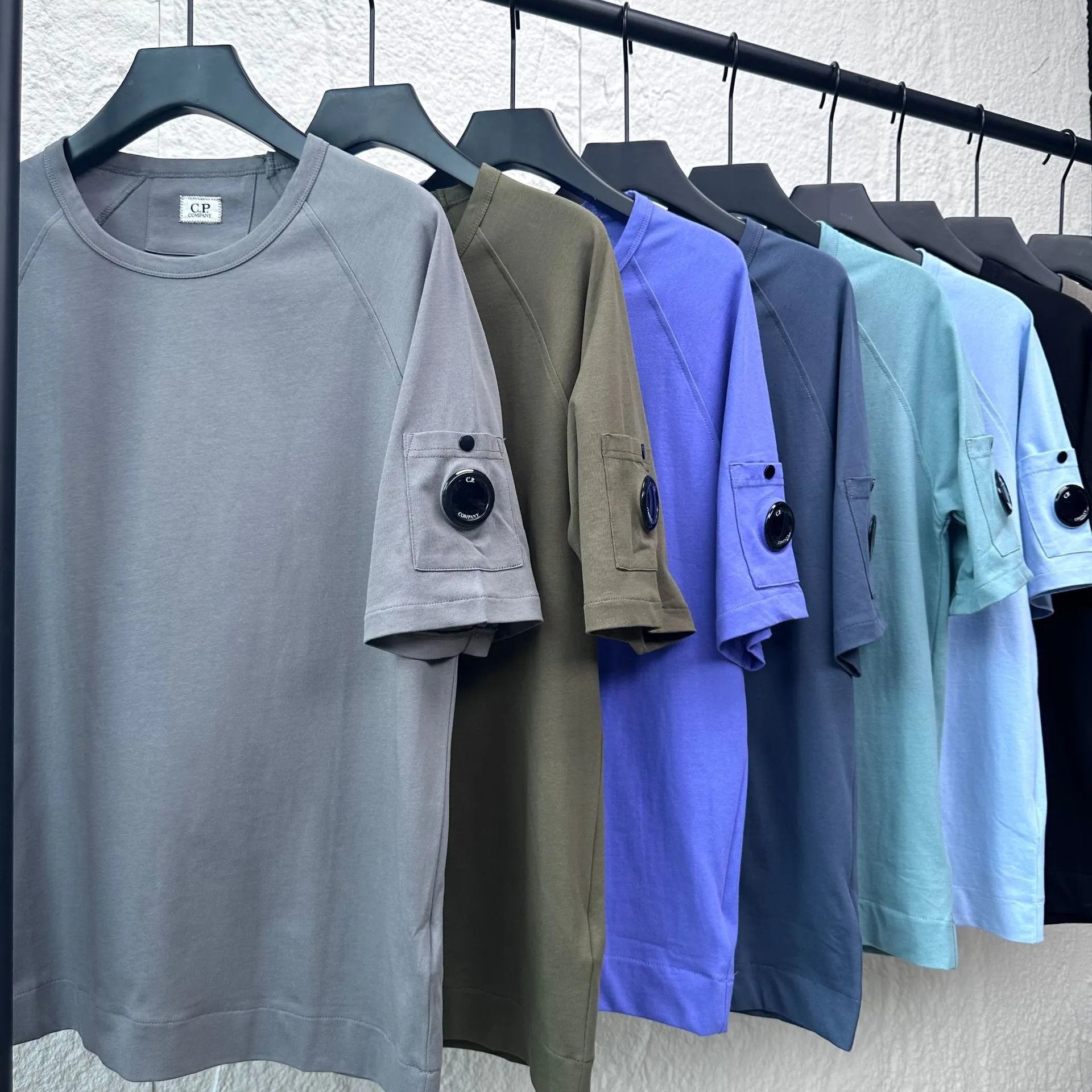 CP Company T-shirt New CP Summer American Korean Style Casual Loose round Neck Pullover Double Yarn Short Sleeve Male and Female Trendy Brand Half Sleeve T T-shirt