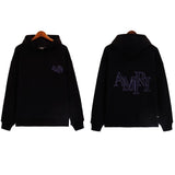 Amiri Hoodie Fashion Brand Sweater Paint-Splashing Style Graffiti Embroidered Hoodie Couple Coat