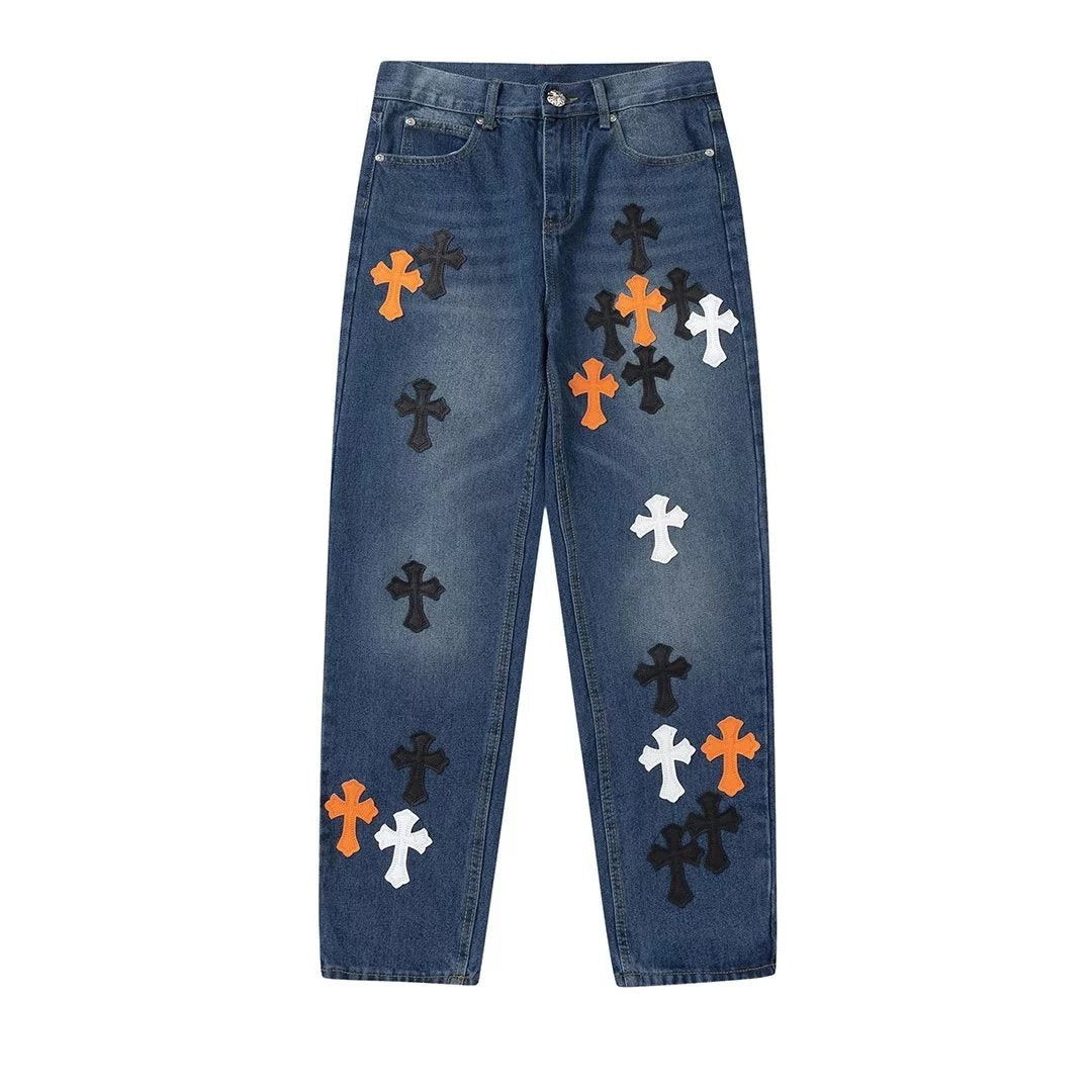 Chrome Hearts Jeans New Fashion All-Match Jeans