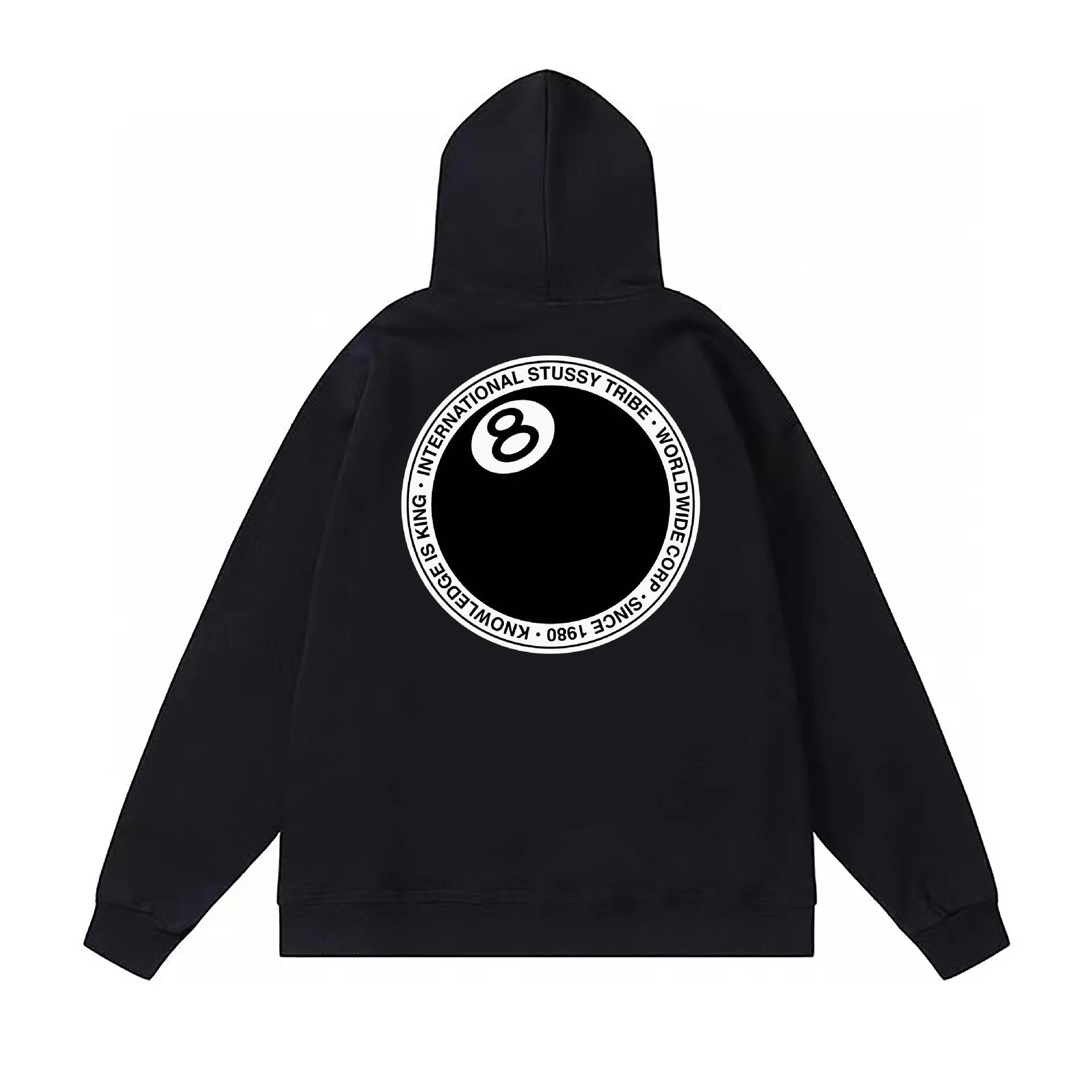 Stussy Hoodie Original Label Delivery2023New Classic Printing Black8Sweater STU World Tour tu Western Youth Pullover