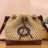 Louis Vuitton LV Women's Bag Top version 【Super Original】M24723Woven Raffia Cubic Bag Series ONTHEGO Medium Handbag Tote Bag NoeBB Bucket Bag M24722Woven Raffia NOEPURSE Bucket Handbag M83521TwistWest Handbag