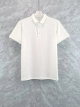 Burberry T-shirt Full-body Checkerboard Pattern logo Jacquard POLO Shirt Lapel Short Sleeve25ss New Unisex Summer Loose Short Sleeve T Business Commuter Short Sleeve Shirt Plus Size T-Shirt