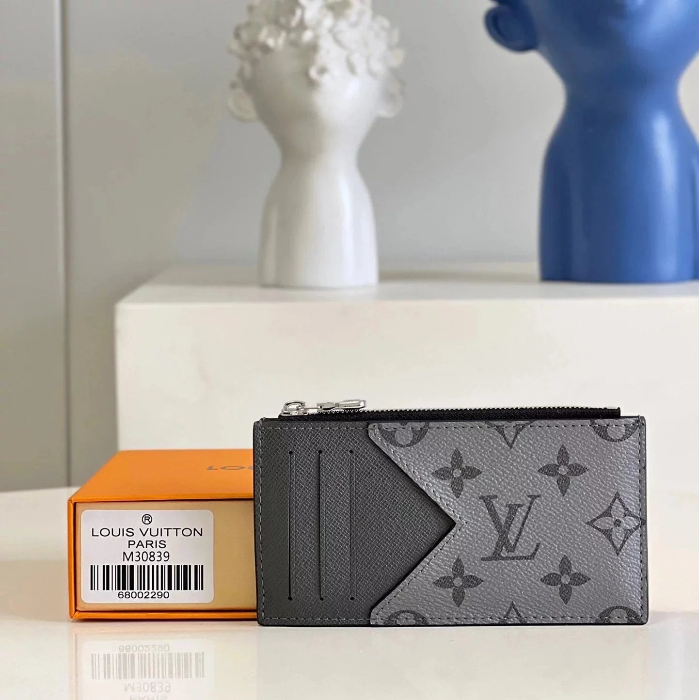 Louis Vuitton LV Wallets/Clutches Top version M30841Gray Book ZippyVertical Wallet【M30842Gray】This Paragraph Brazza The Suit Wallet Men's Wallet Card Holder Short Wallet Wallet Pocket Clip Clutch Mobile Phone Bag Zipper Wallet Handbag