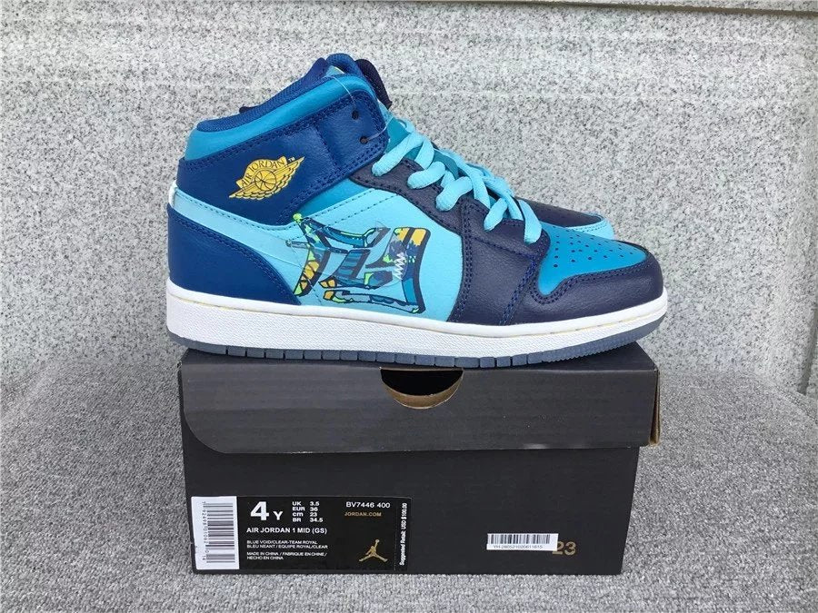 Air Jordan 1 Mid shoes New All-Match Trendy Men's Casual Sports Shoes