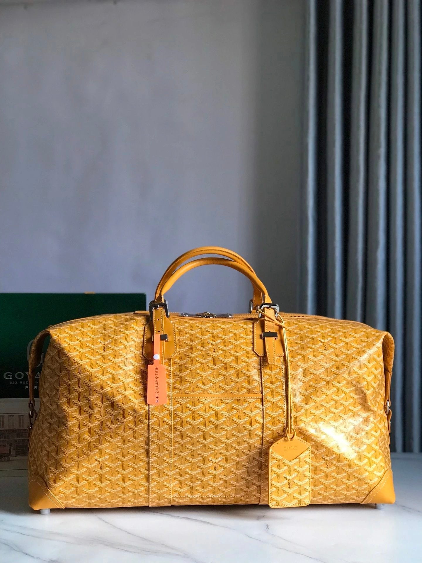 Goyard Bag Top version 【Highest Version Original Leather】New Product boeing Travel Bag45cm Handbag Business Traveling Luggage Bag Travel Bag New Men's Bag Women's Bag Large Capacity Bag Gym Bag45cm Large Travel Bag55cm