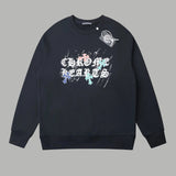 Chrome Hearts Hoodie Graffiti Hand-drawn Letter Print Pullover Crewneck Sweatshirt Pure Cotton Terry Sportswear Os Unisex Fit Top24ss Autumn and Winter New Products